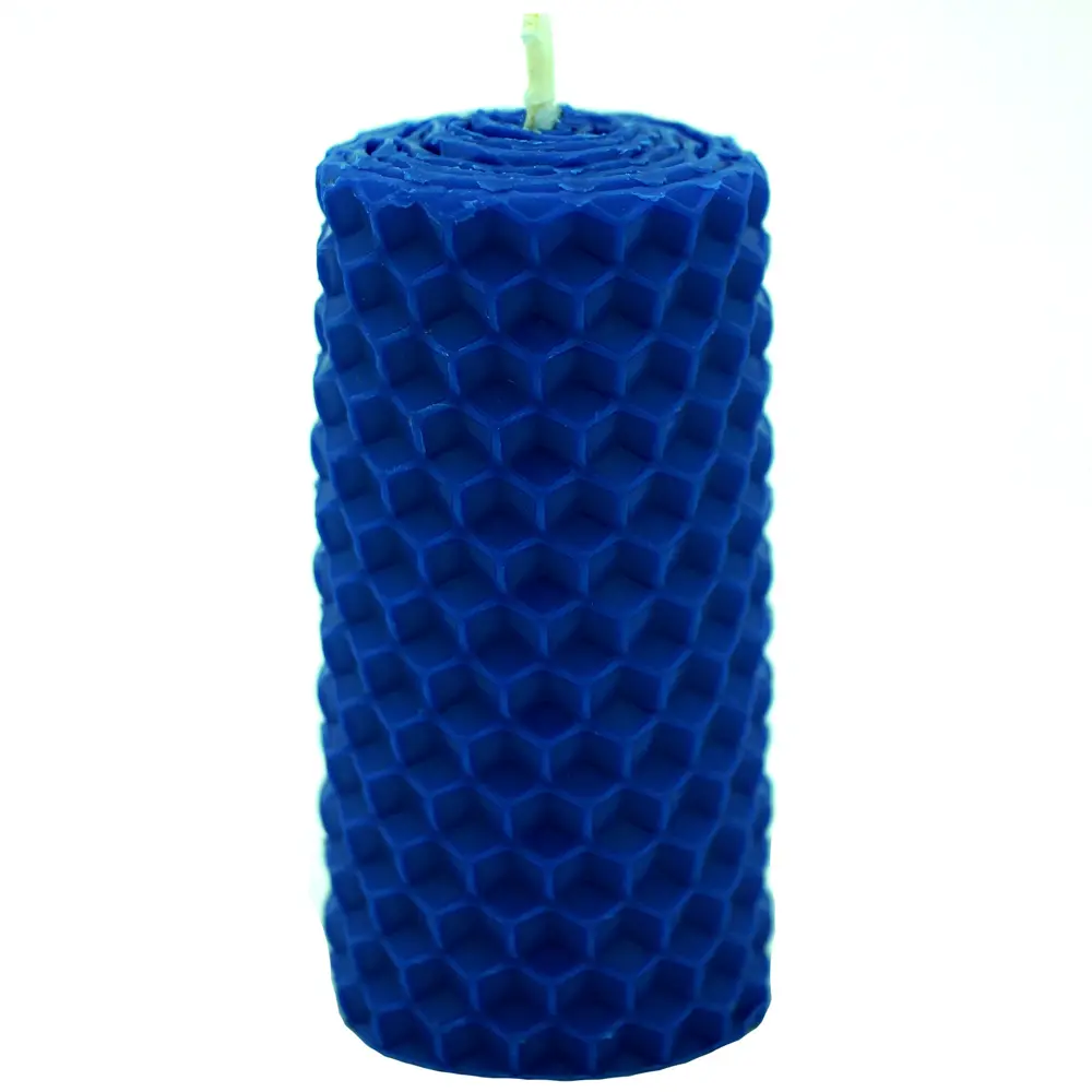 Свеча вощинная цилиндр синяя 3x6.5 см EVIS STLM-2204472