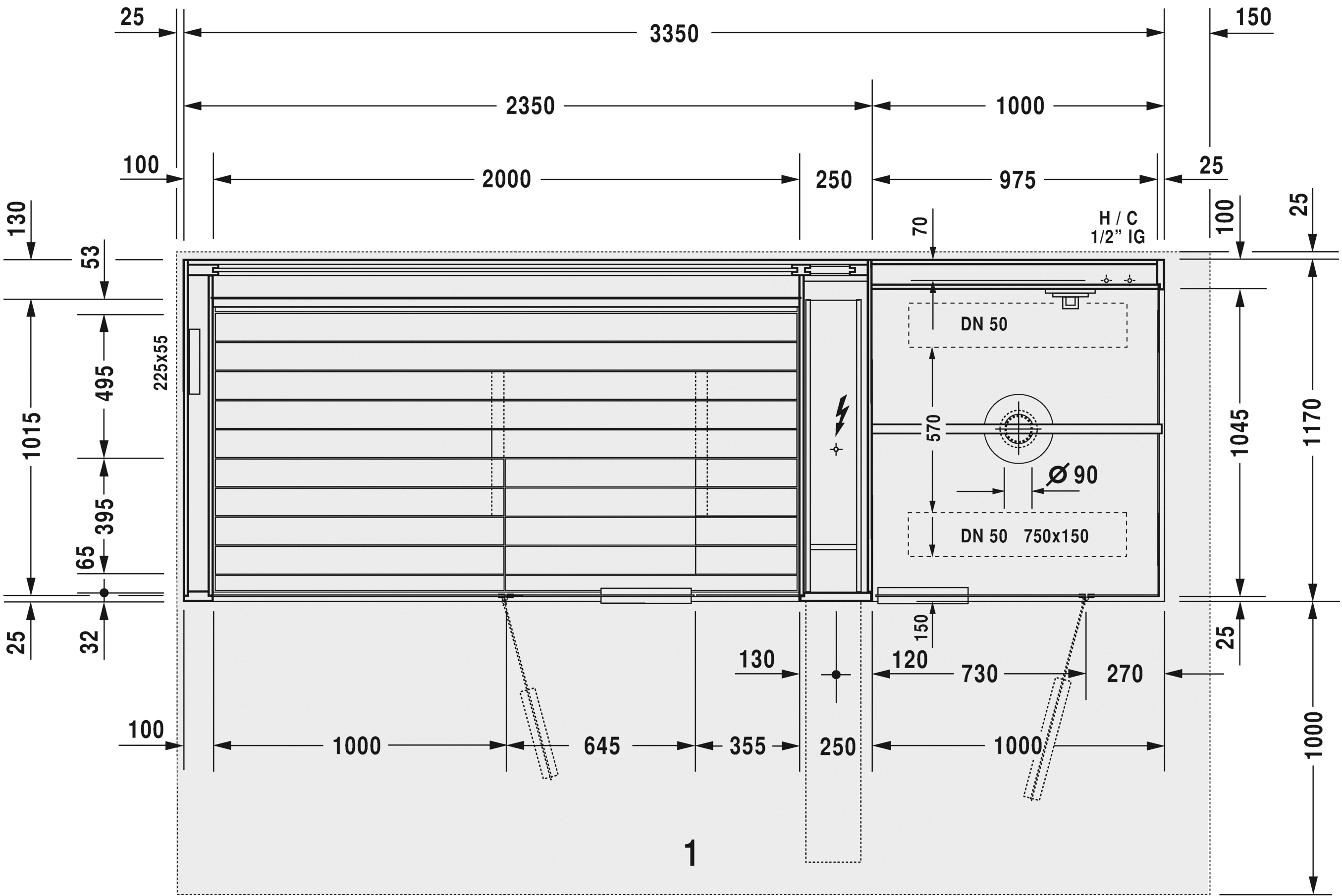 750713002011000 Сауна Inipi Ama, пристенный и угловой вариант Inipi #7507 3350 x 1170 x 2220 мм
Исполнение: американский орех (нат.шпон) Белый глянцевый декор Duravit  - Вид №4
