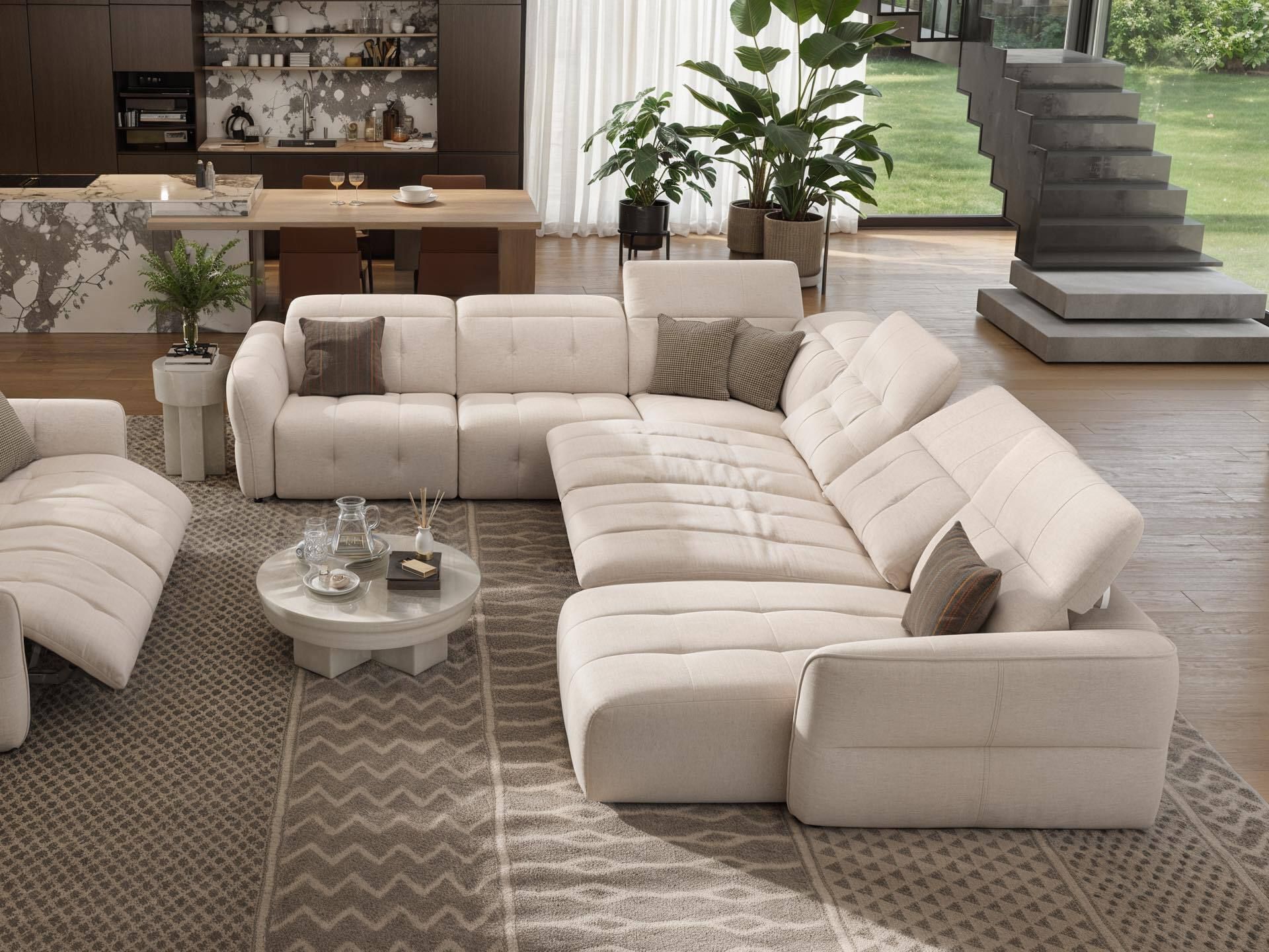 Угловой диван из ткани Sofanella Maranello ARCH-00015739 - Вид №1