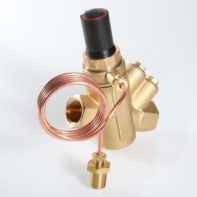 VT.043.G.0602 Автоматический регулятор перепада давления регулируемый Valtec 1”, 10-60 кПа, 15-6000 л/ч, с имп. трубкой 1 м  - Вид №3