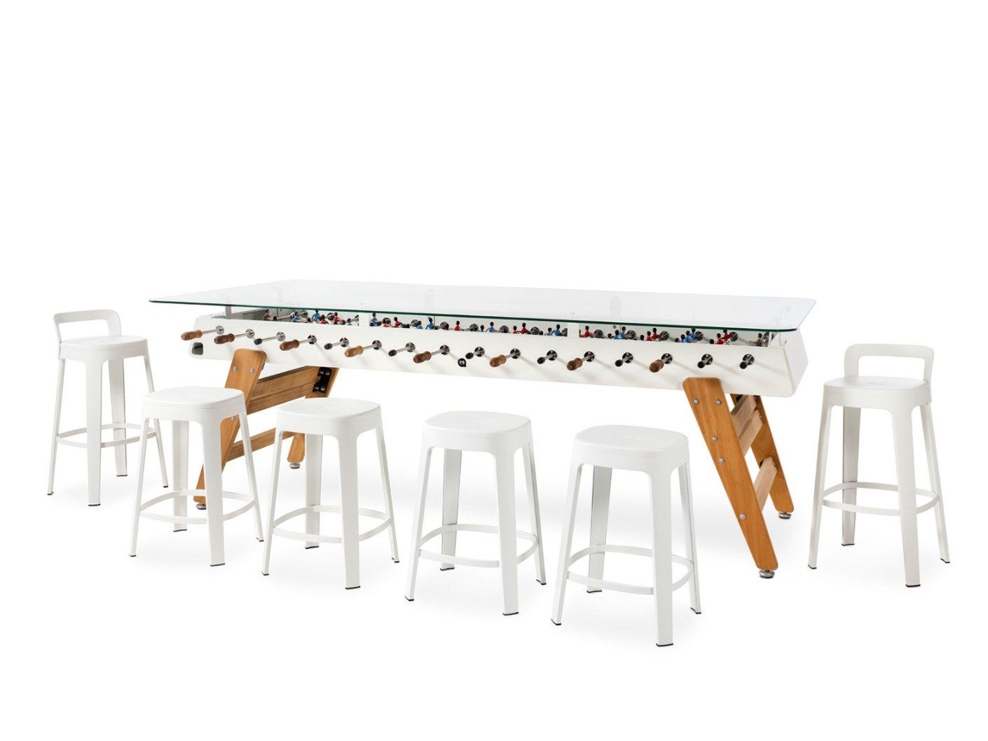 Прямоугольный обеденный стол из стали и стекла RS Barcelona RS MAX ARCH-00011590 - Вид №6