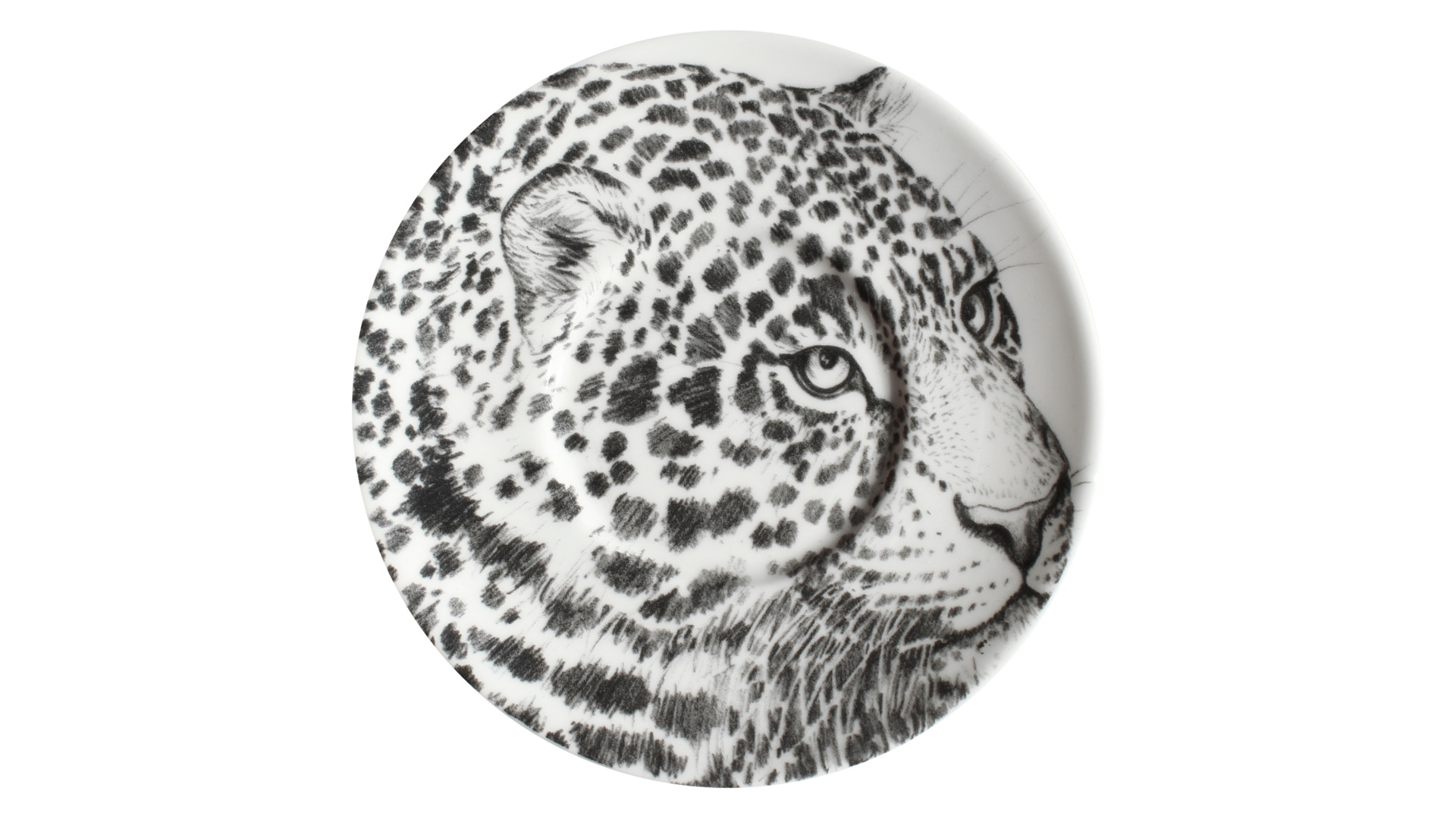 10640813 Taitu Чашка для эспрессо с блюдцем Taitu "Дикий нрав.Леопард" 100мл Фарфор костяной  - Вид №2