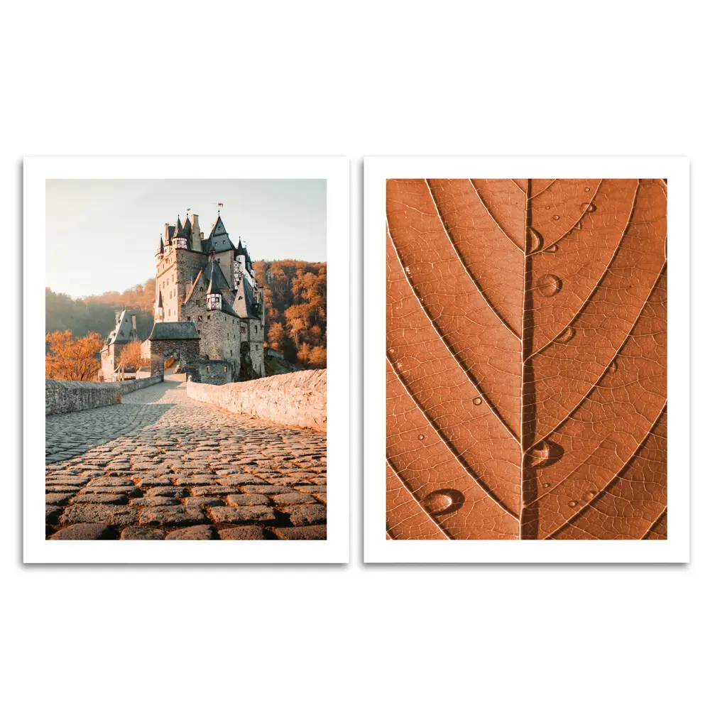 Постер Осенний замок 30x40 см 2 шт Santreyd STLM-2183425