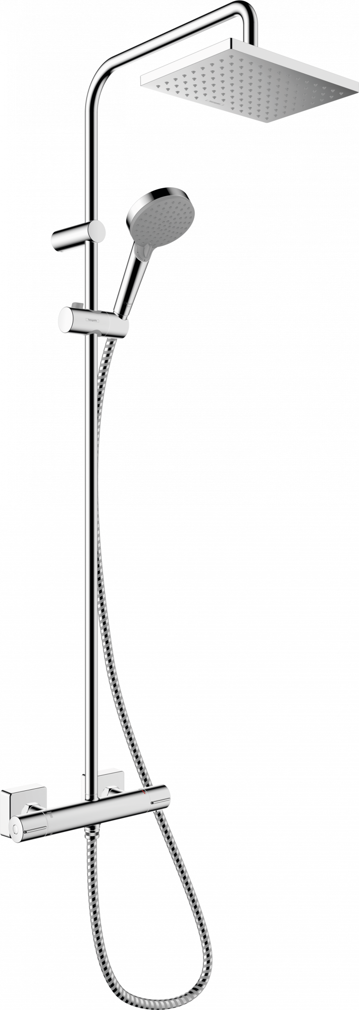 26319000 Vernis Shape Showerpipe 230 1jet Green с термостатом Hansgrohe 