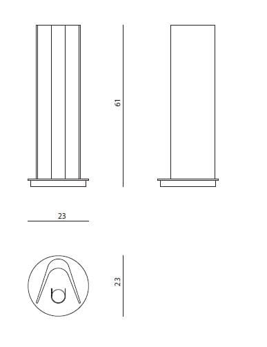 Мраморная настольная лампа Visionnaire ARCH-00009027