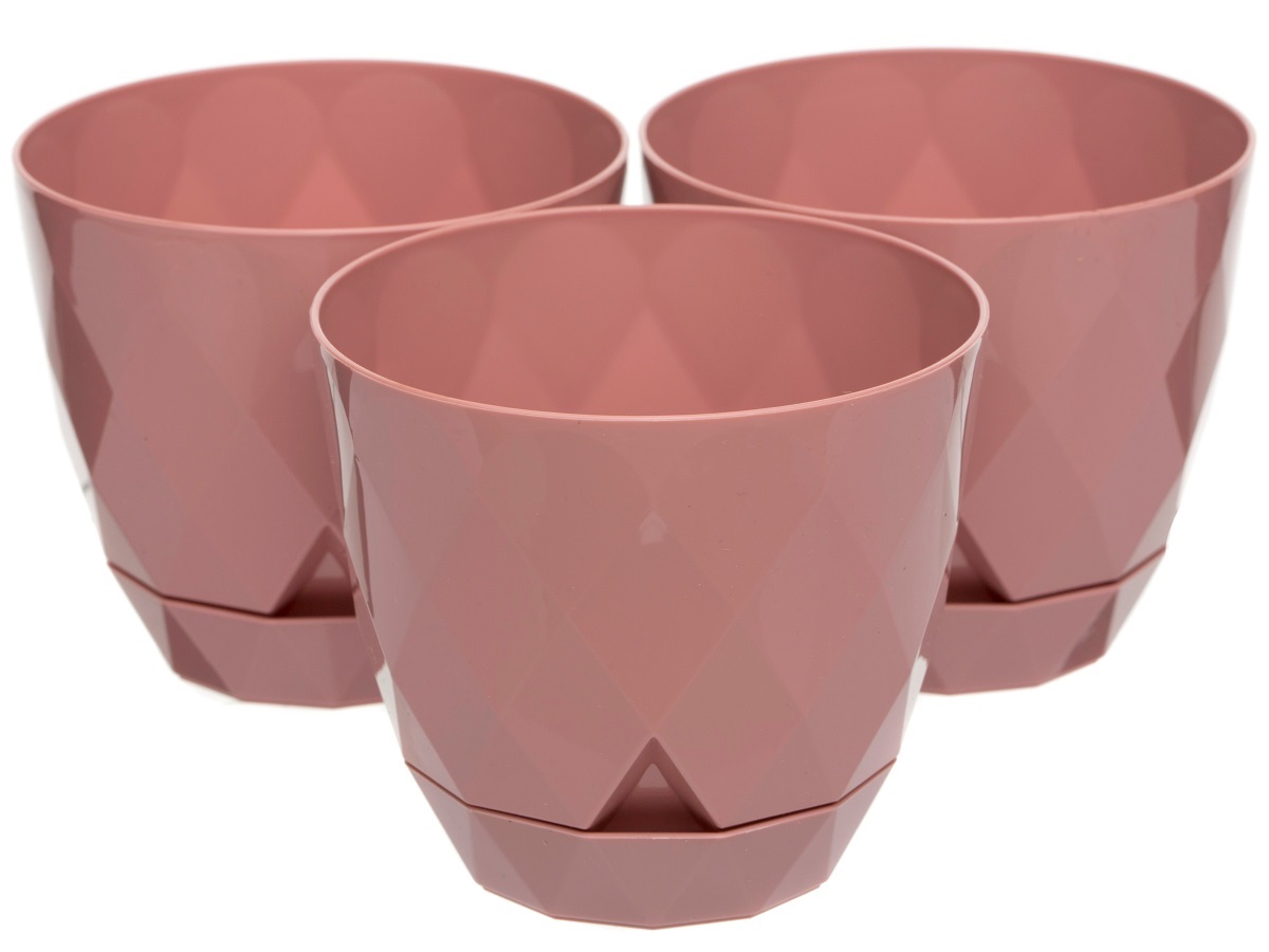 Горшок для цветов Rico 0.3L Pink NAVAKO 16014 - Вид №3
