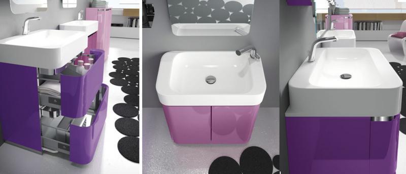 AC03 ACACIA Комплект мебели для ванной комнаты 70+70х 72 см ARDECO Ardeco S. R. L 7979 - Вид №2