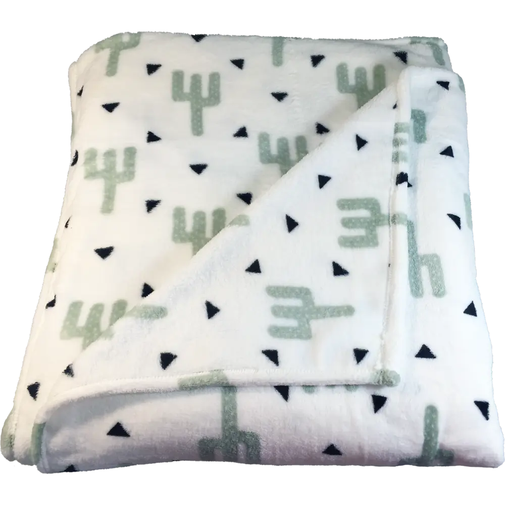 Плед «Кактус» 200x220 см микрофибра цвет мультиколор Santreyd STLM-2128026 - Вид №1