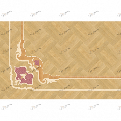 Угловой элемент Красный мак Русская классика 91184