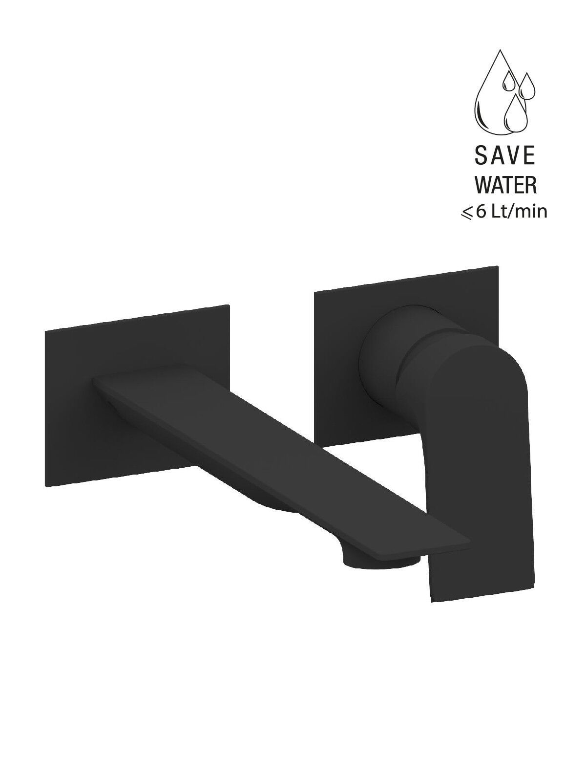 Однорычажный настенный смеситель для раковины с 2 отверстиями Rubinetterie Frattini Narciso ARCH-00016649 - Вид №3