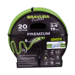 Шланг поливочный Bravura 5 Crystal 3/4 20 м ПВХ 89364827