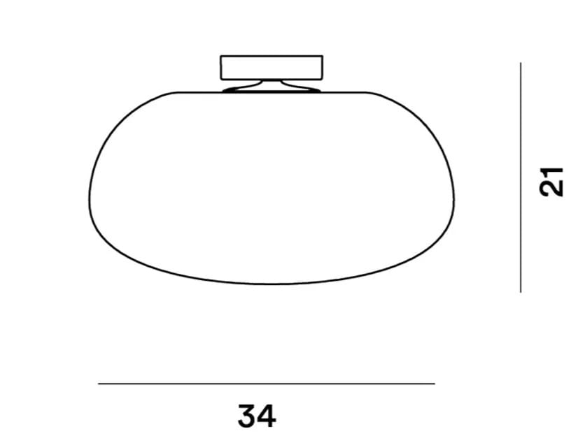 Потолочный светильник из дутого стекла Foscarini Rituals ARCH-00093442 - Вид №3