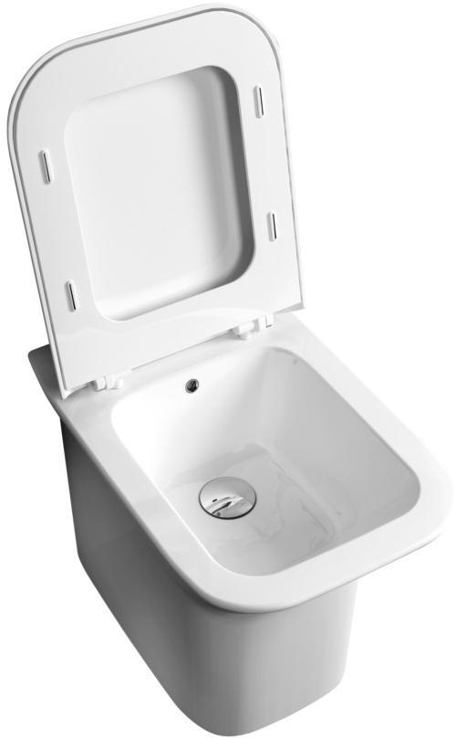 PRBIT0000000 Приставной унитаз напольный Белый Azzurra Ceramica Prua Италия