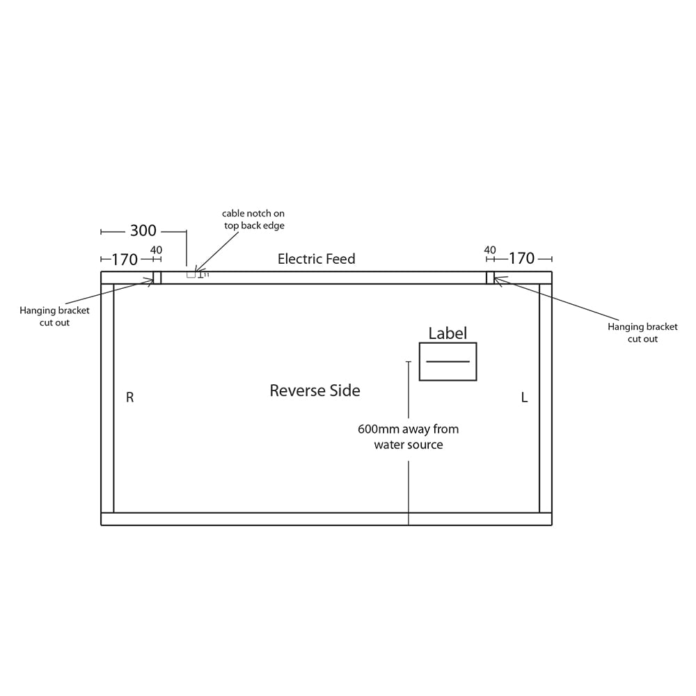 IMSR08 Зеркало большой коробки с подсветкой Carlyon Imperial  - Вид №3