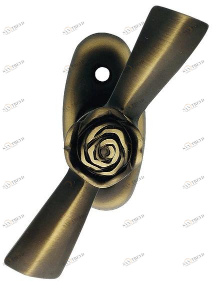 LINEA CALI' Латунная оконная ручка в классическом стиле Rose sun-id-1395115