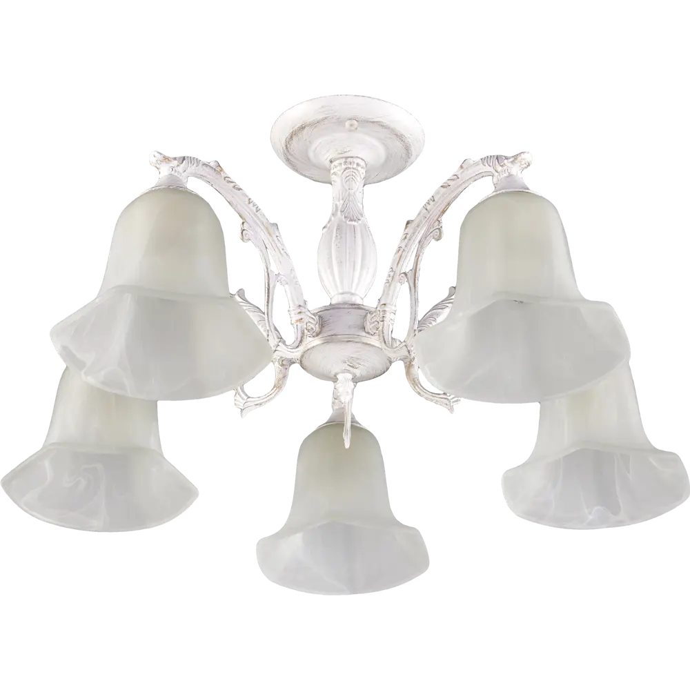 Люстра потолочная Ариадна 5 ламп 15 м² цвет белый DE CITY STLM-2019188