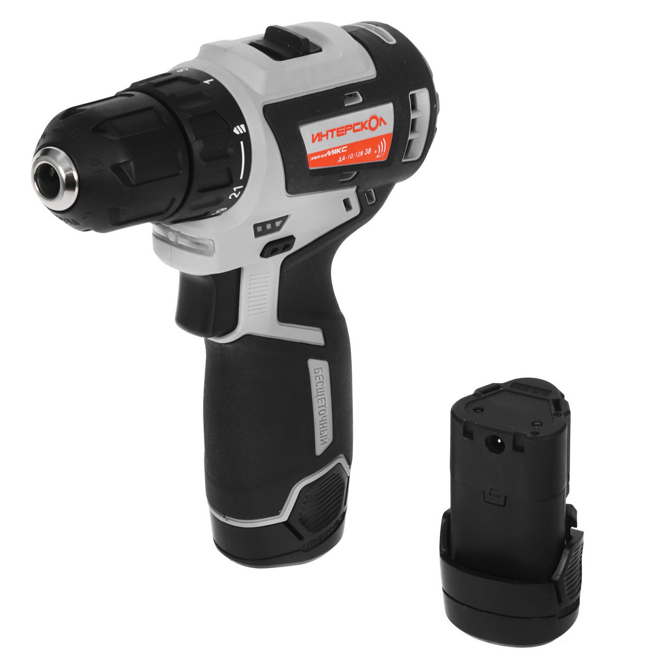 Дрель-шуруповерт Интерскол ДА-10/12ВК МиниМАКС АПИ-Т 12V 9029461 STDN-0054501 - Вид №1