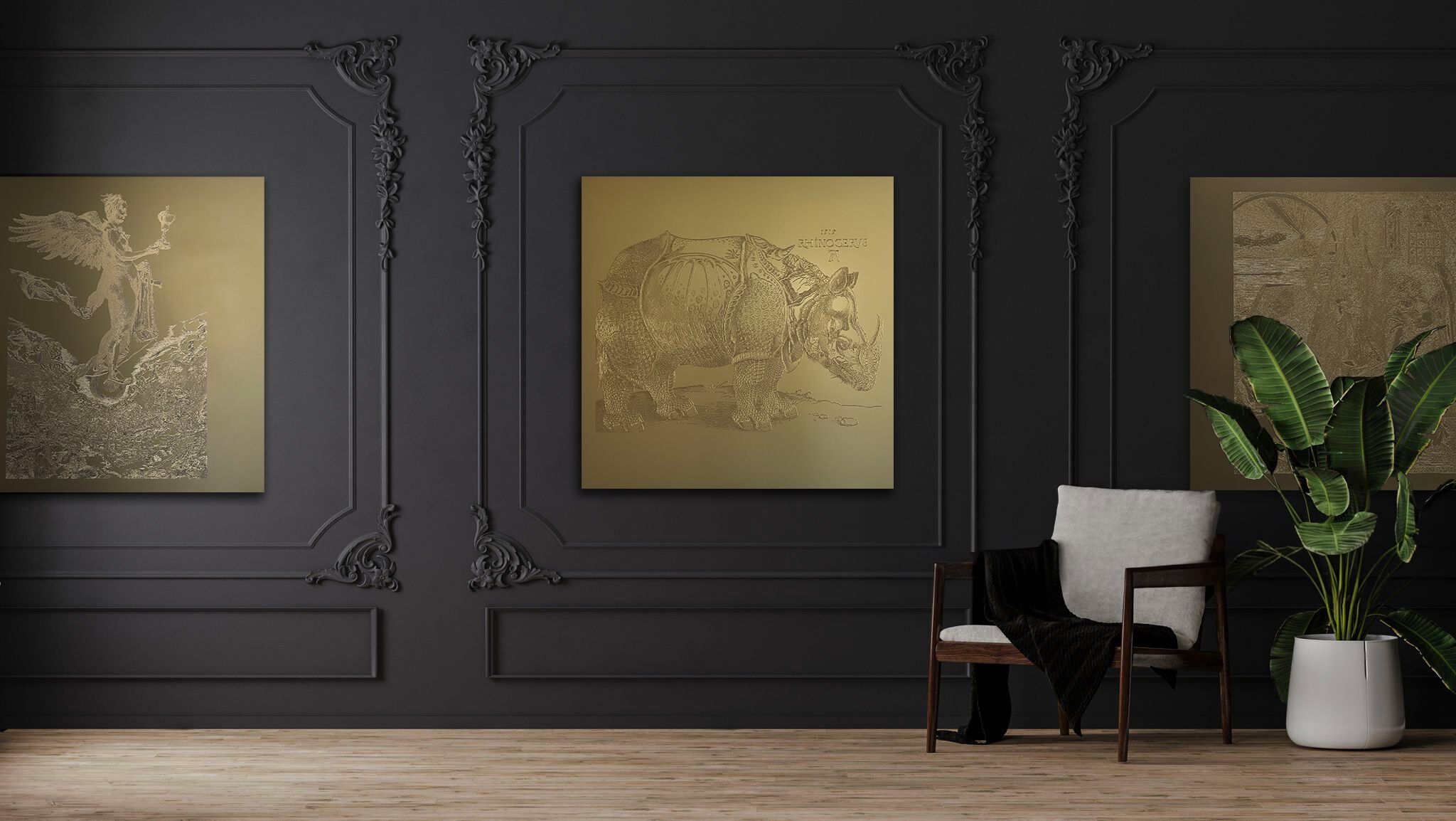 Алюминиевая гравюра на дереве Officinarkitettura® Дюрер ARCH-00011418 - Вид №3