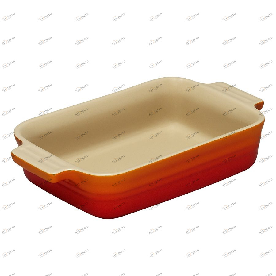 Блюдо для запекания Le Creuset, 19 см, оранжевое 91004719090000