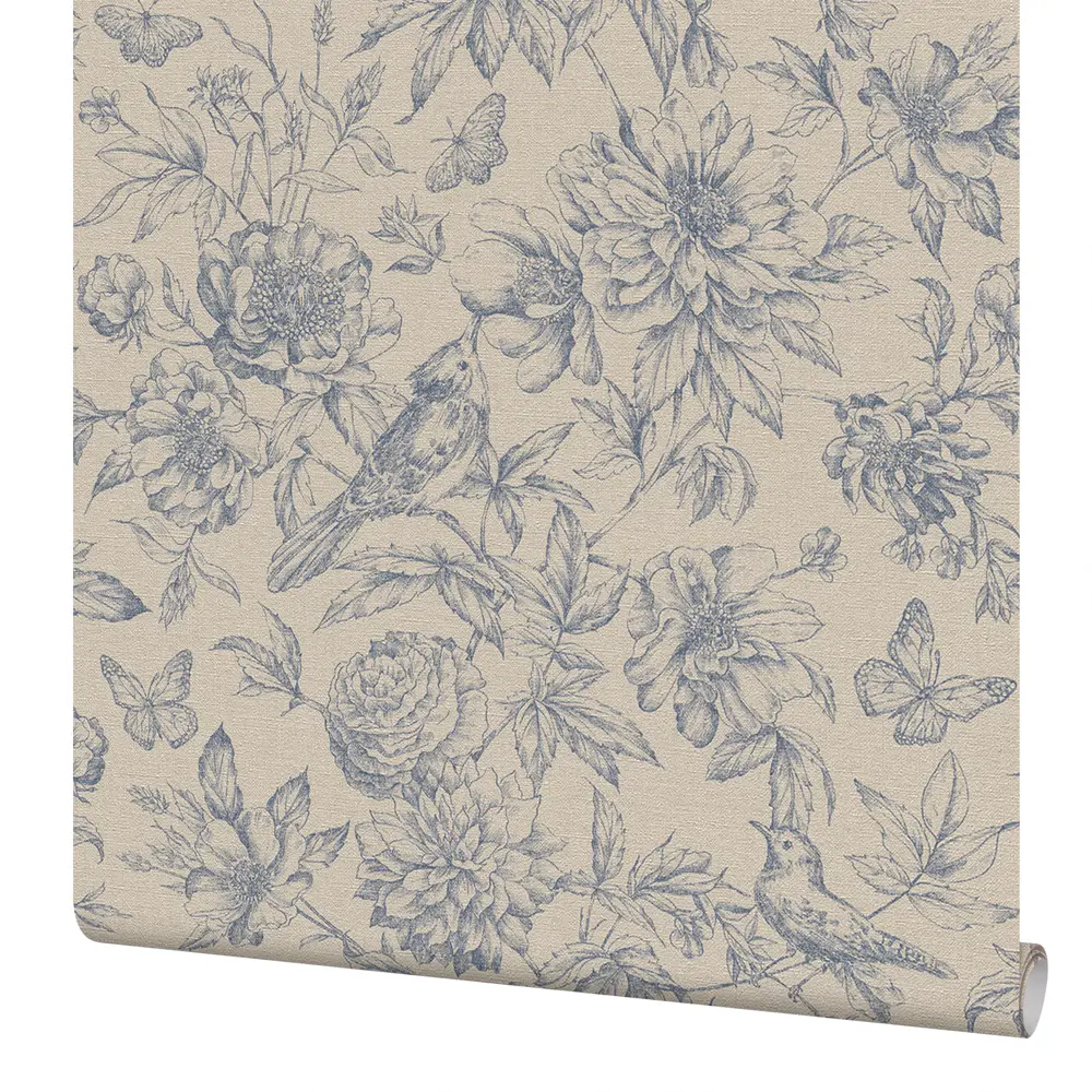 Обои флизелиновые Rasch Florentine синие 0.53 м 449471 STLM-2209759