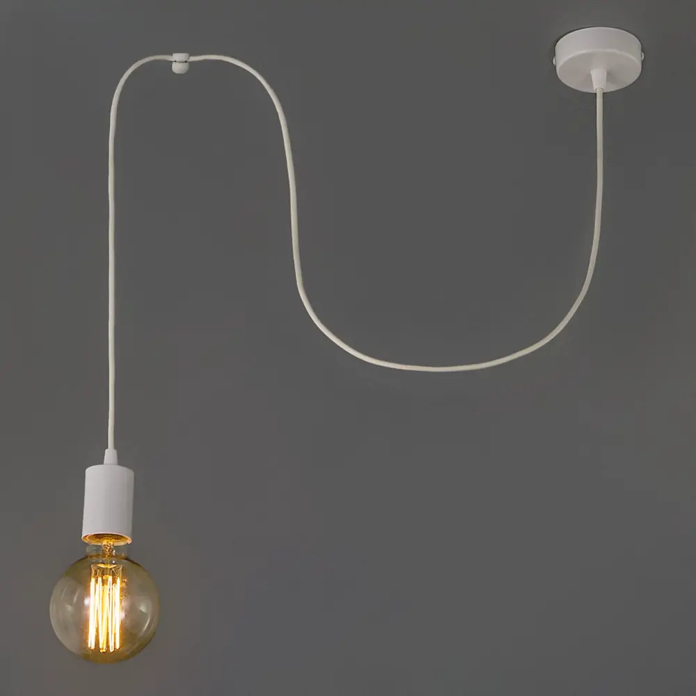 Подвесной светильник Vitaluce Паук 1 лампа 3м² Е27 цвет белый матовый STLM-2190004 - Вид №2