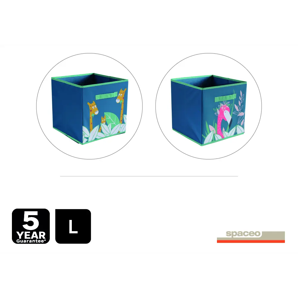 Короб Spaceo Kub 310x310x310 мм 29 л полиэстер 600D цвет зеленый STLM-2068138 - Вид №4