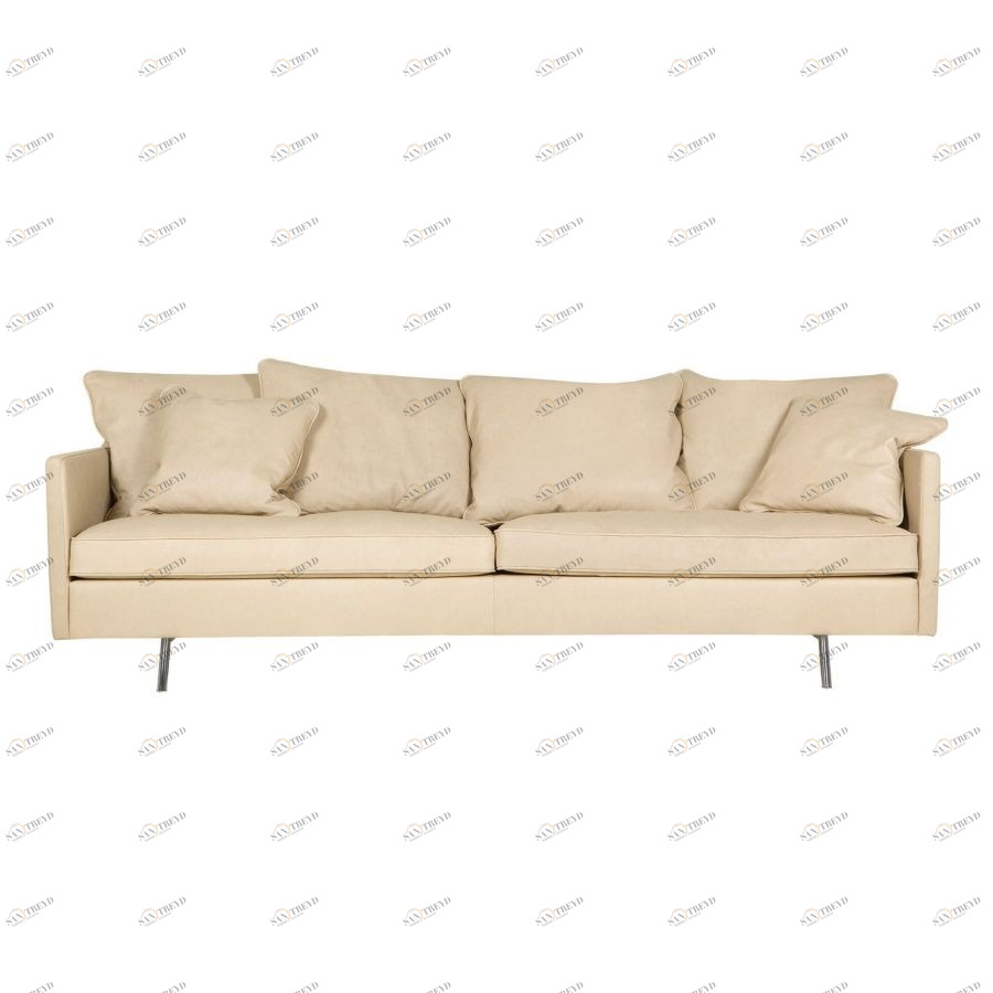 Диван Julia, трехместный, молочный, обивка Aniline Sits S1270