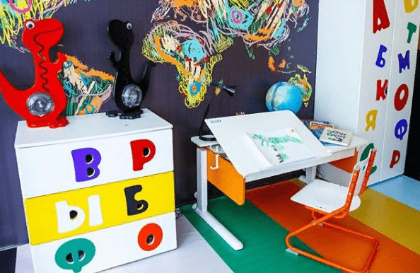 Комод детский с 3 ящиками "Абвгдейка" МАНДАРИН АБВГДЕЙКА 178609 Белый Santreyd  - Вид №5