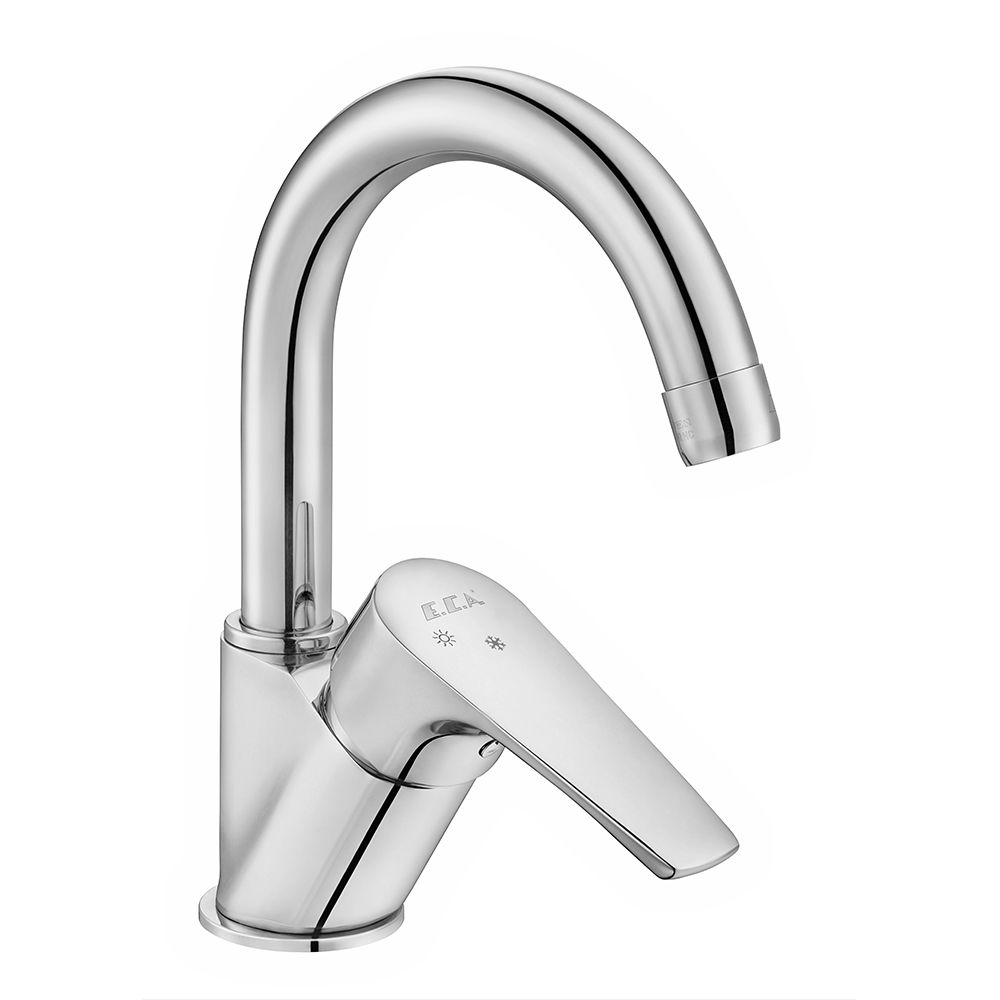 102188054  Смеситель для раковины Niobe Swan Pipe Eca 