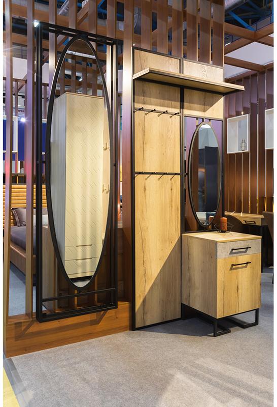 1849 Полка для прихожей Loft Дуб Натур R-HOME 4009304H_Натур - Вид №1