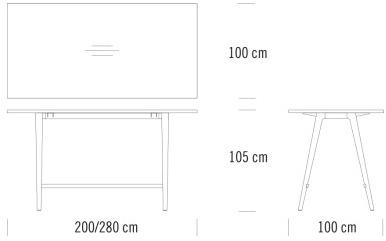 Thonet Стол для совещаний прямоугольный высокий 1500 1510 sun-id-1419565 - Вид №10