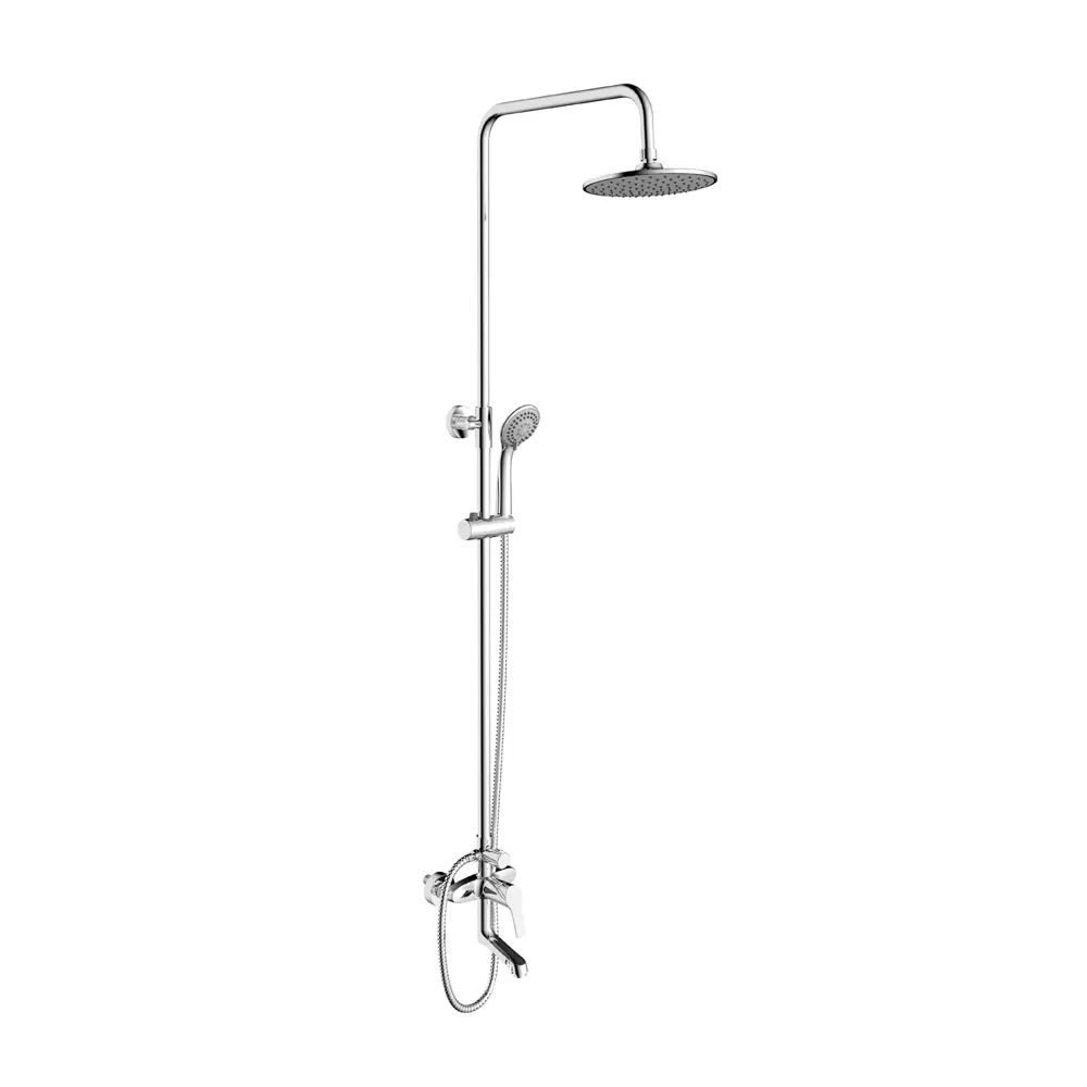 Душевая стойка Milardo Sterm со смесителем 1 режим цвет хром STLM-2114903 - Вид №1