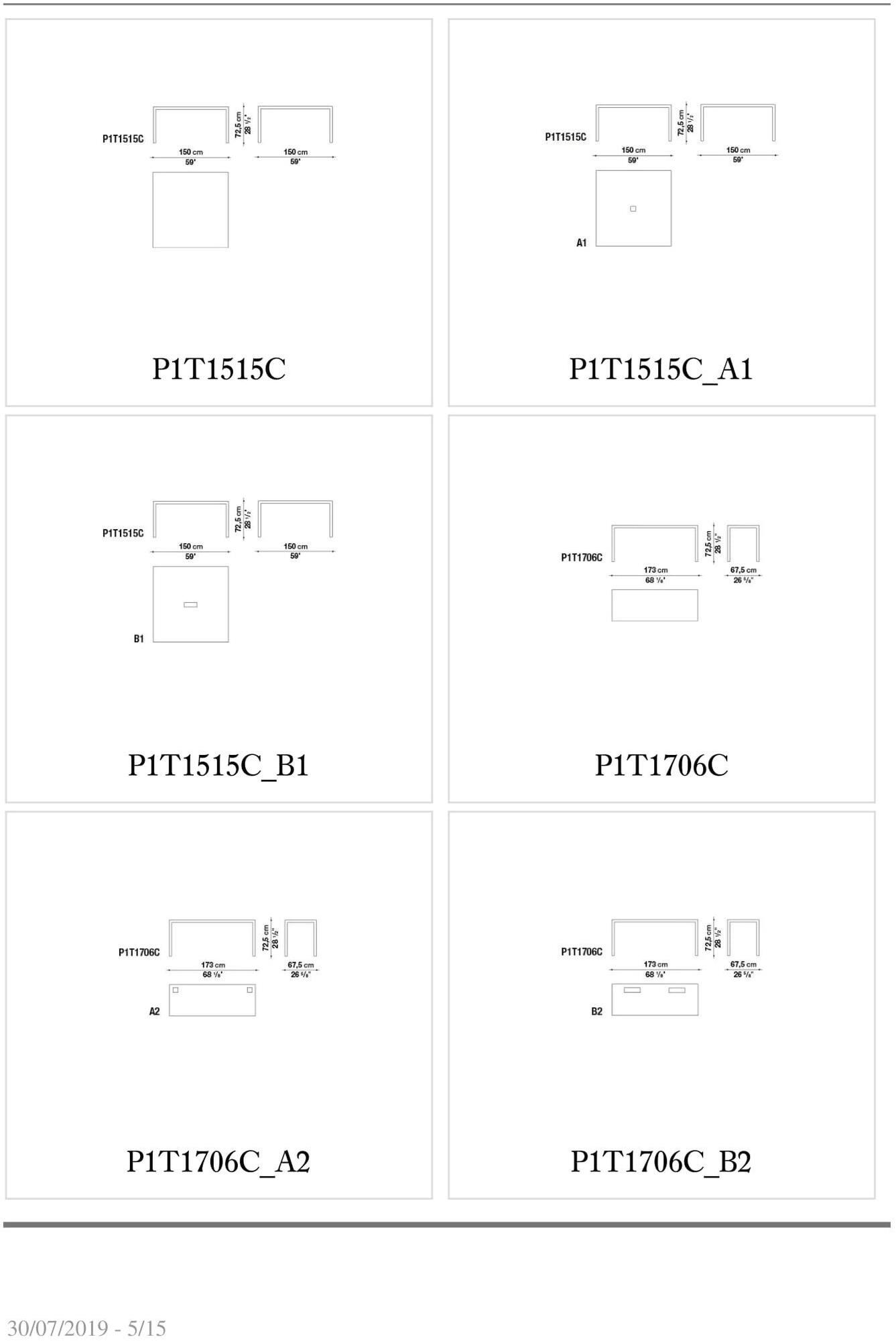 B&B Italia Project Прямоугольный рабочий стол Progetto 1 sun-id-1503584 - Вид №3
