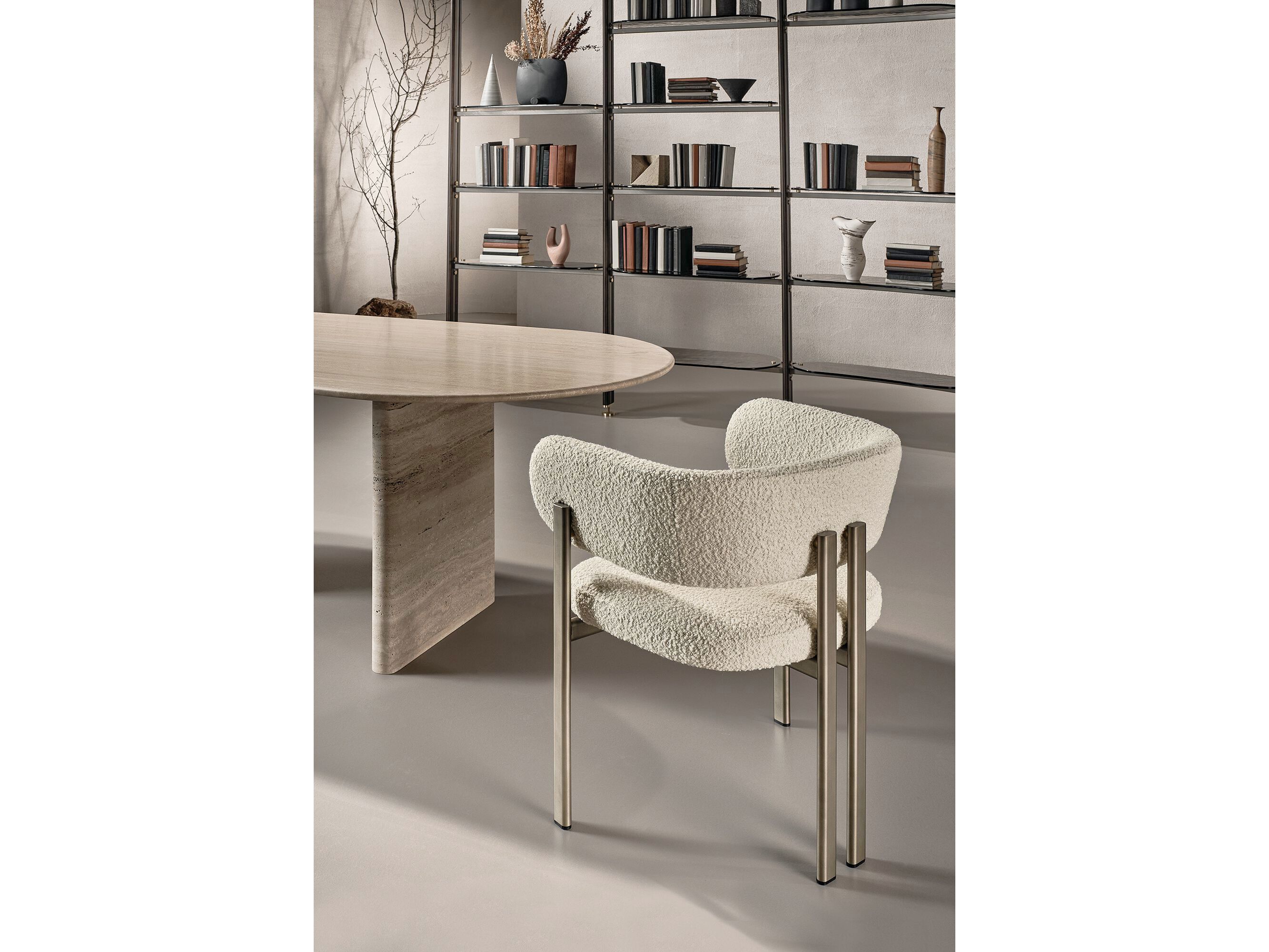 Металлический мягкий стул с подлокотниками Naturedesign Home ARCH-00001634 - Вид №4