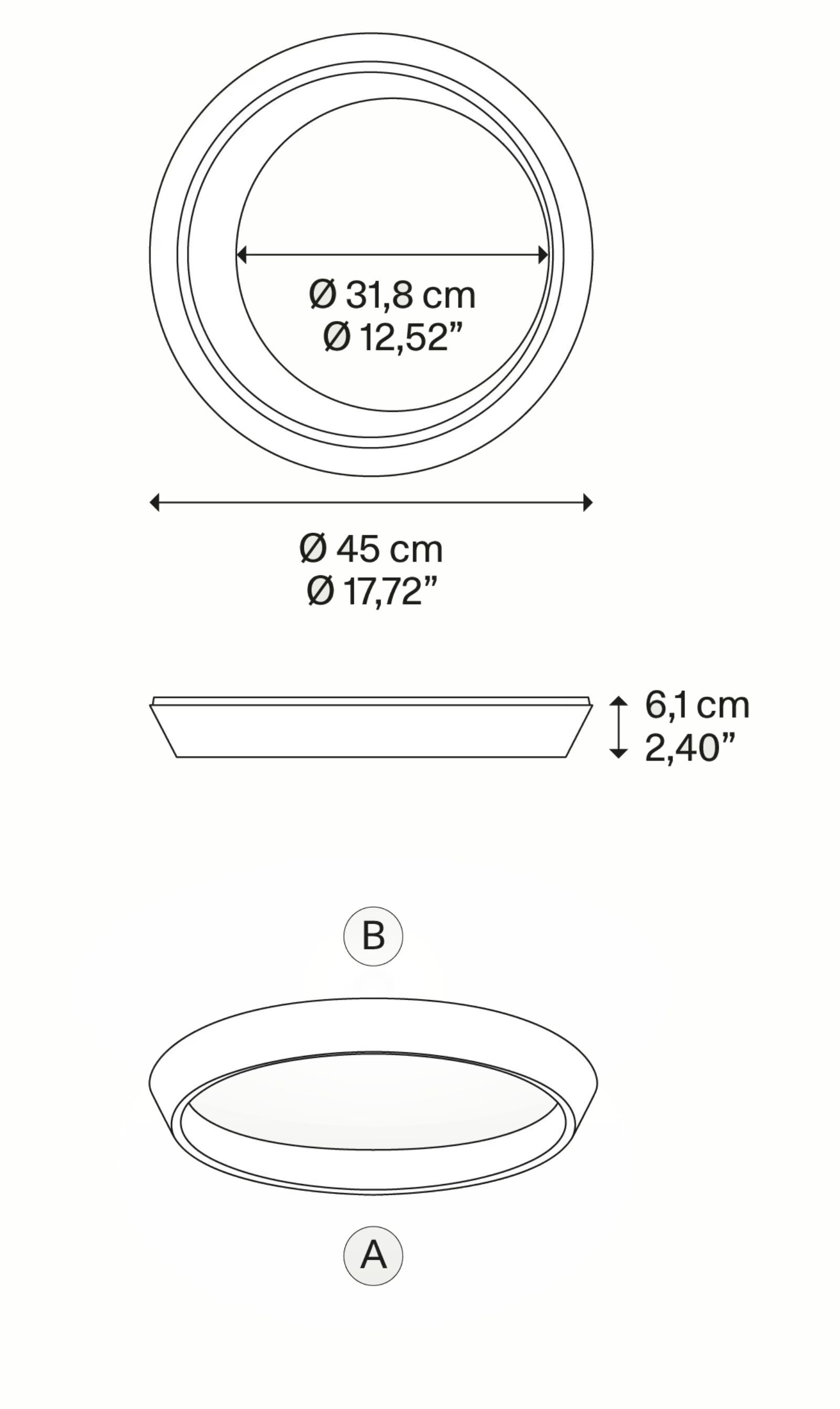 Литой алюминиевый светодиодный потолочный светильник Lodes Tidal ARCH-00080434 - Вид №6