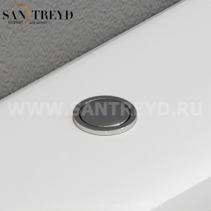 752101 Механизм двойного смыва, хром, верхний подвод воды, Kerasan ACCESSORIES Италия