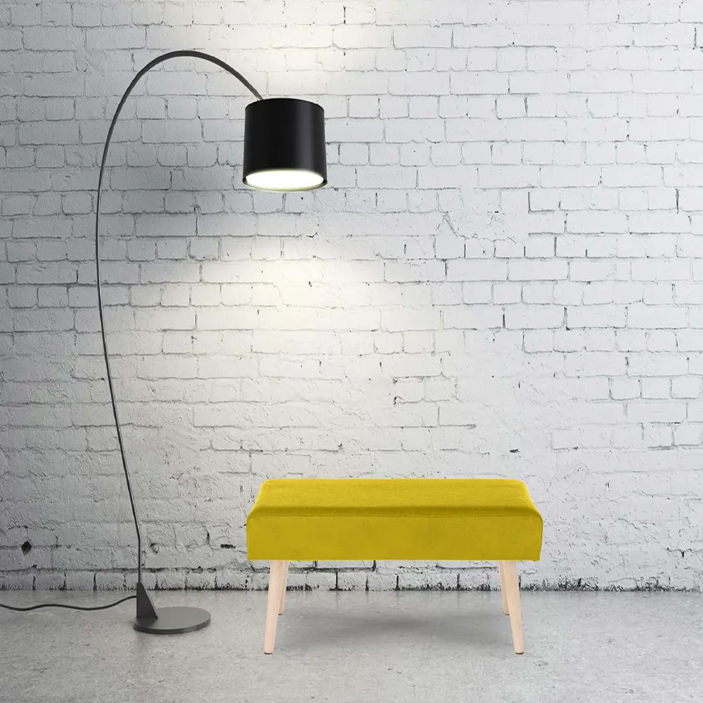 Банкетка велюр Seasons Остин желтый 70x35x37.5 см STLM-2055493 - Вид №3