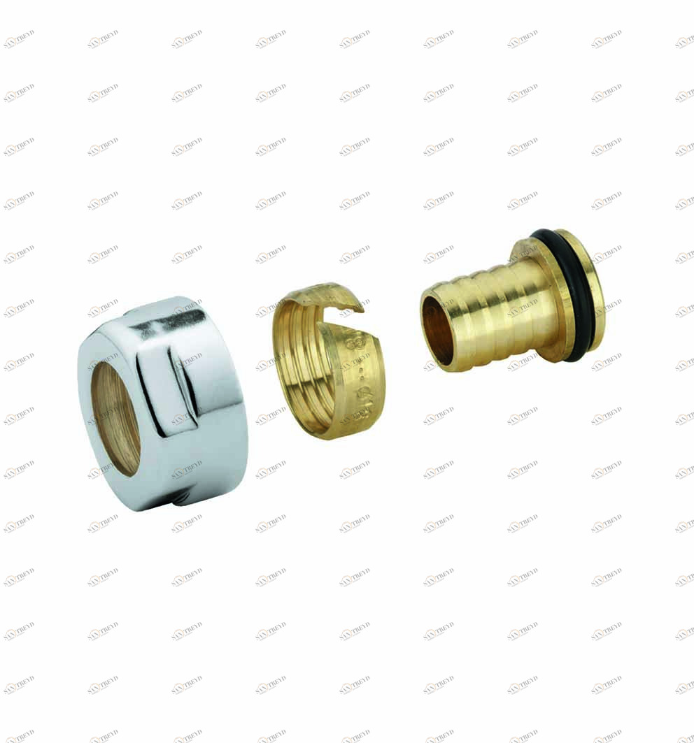 Carlo Poletti A58608B Переходник для многослойной трубы, гайка шестигранная 