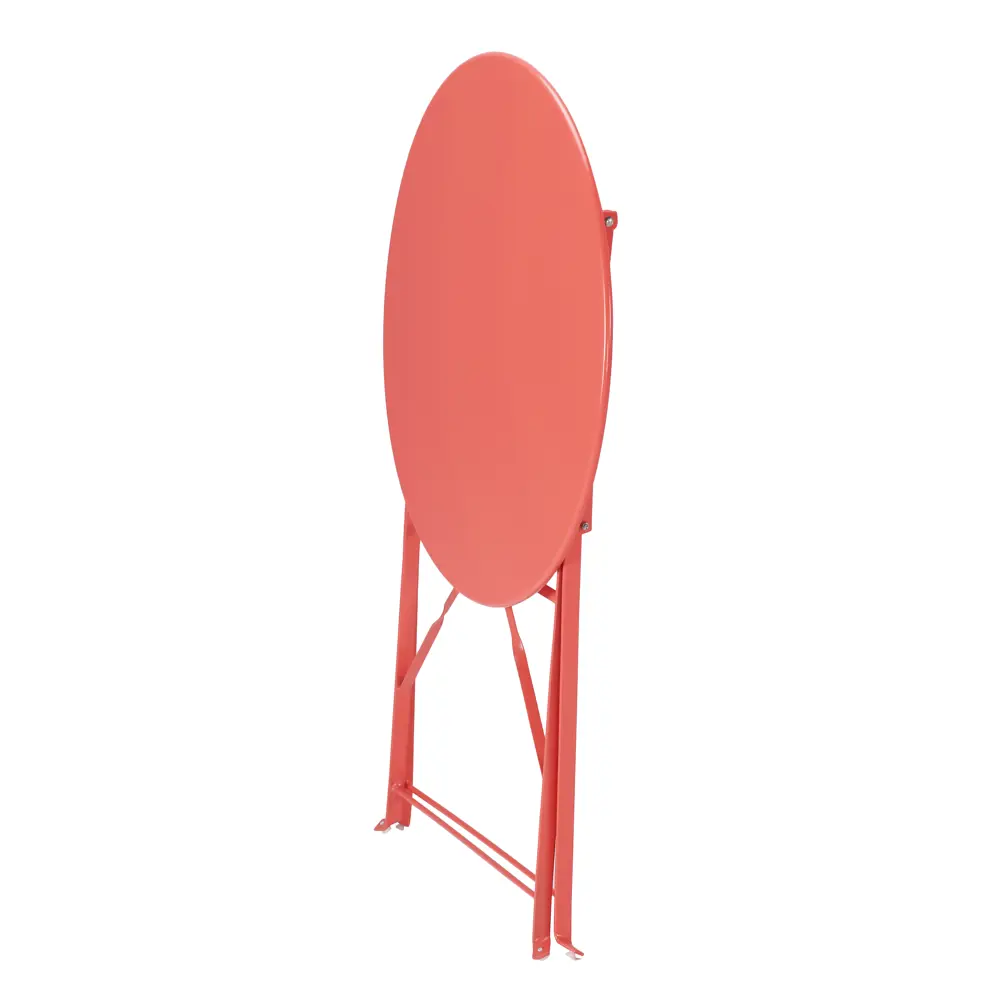 Стол садовый круглый Naterial Flora Origami складной 60х71 см сталь красный 81956328 STLM-2149154  - Вид №4