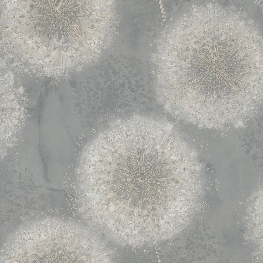 Флизелиновые обои Euro Decor Ray серые с растительным рисунком 89419305 STLM-1571681 - Вид №1