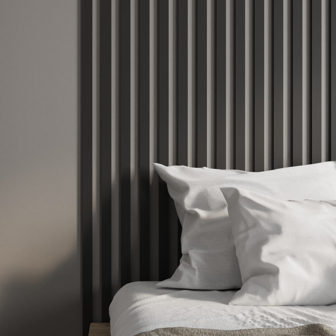 Интерьерная рейка МДФ Stella Бриона Light Black Edition 16*40*900 (уп.8шт.) STSR-788 - Вид №1