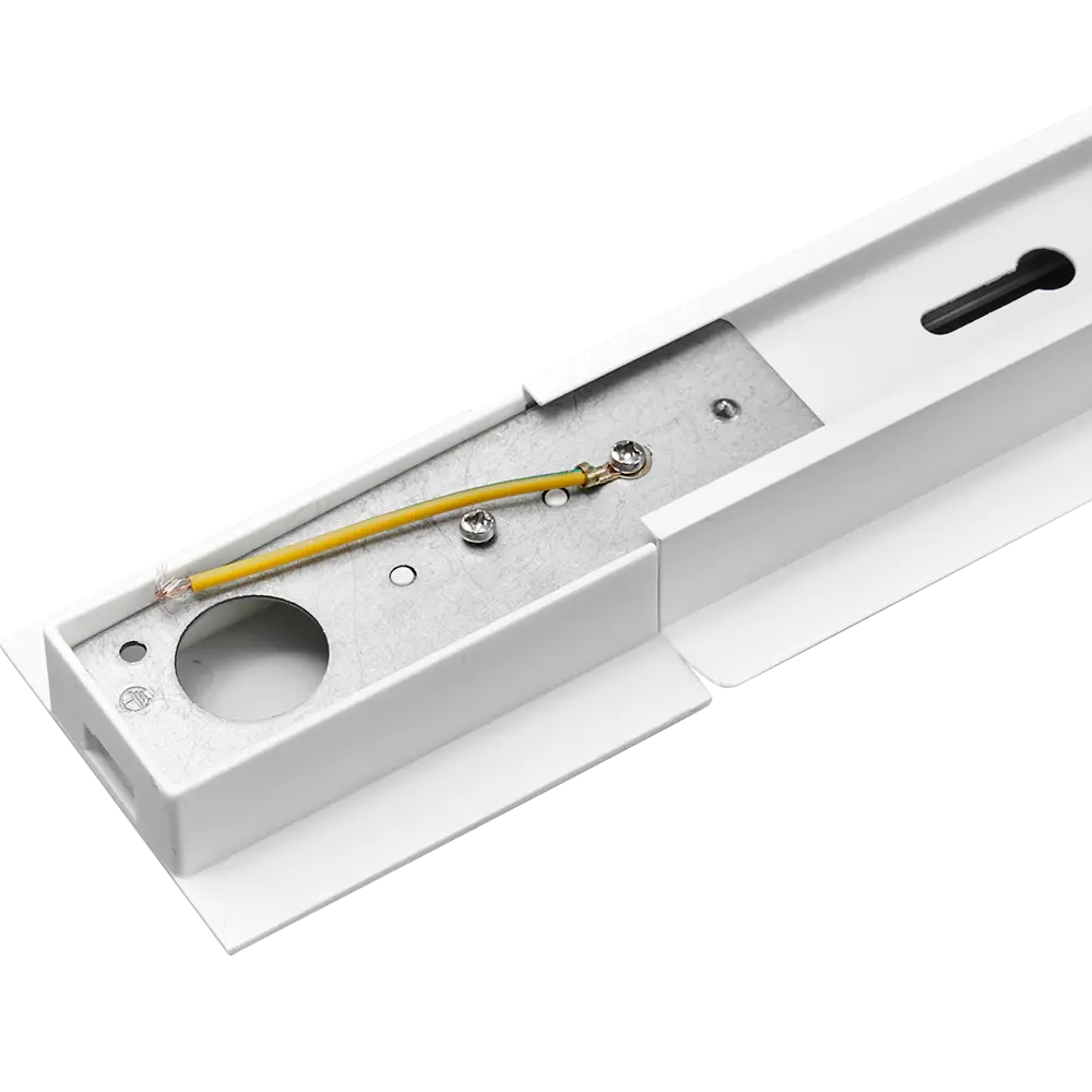 Трековый шинопровод Volpe Q123 1 м цвет белый STLM-2208357 - Вид №2
