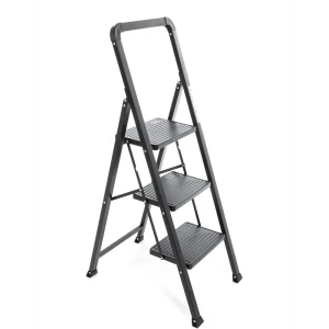 Стремянка стальная Zalger 3 ступени, максимальная нагрузка 150 кг