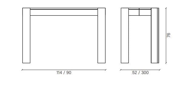 Выдвижная деревянная прямоугольная консоль Devina Nais STEWARD ARCH-00095254 - Вид №4