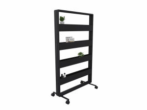 Алюминиевый напольный книжный шкаф с порошковым покрытием с колесами