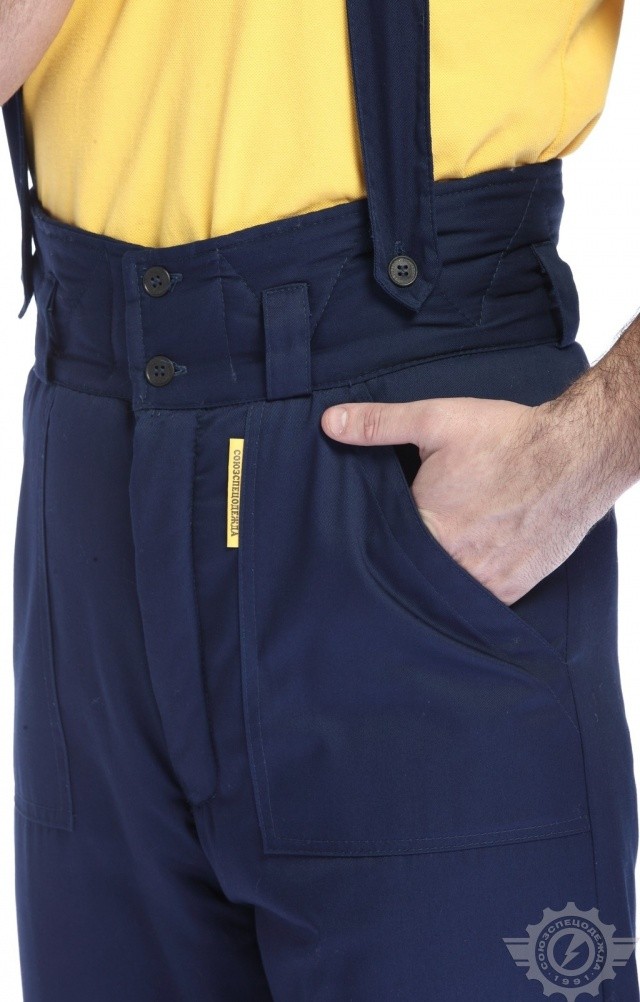 65013 Брюки "Эксперт" зимние темно-синие  Зимняя спецодежда  размер 56-58/170-176  - Вид №4