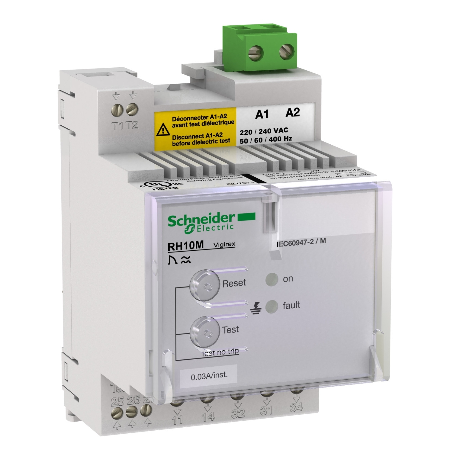 56136 РЕЛЕ ДИФ.ЗАЩИТЫ RH10M 500 MA 240 В Schneider Electric Vigirex 