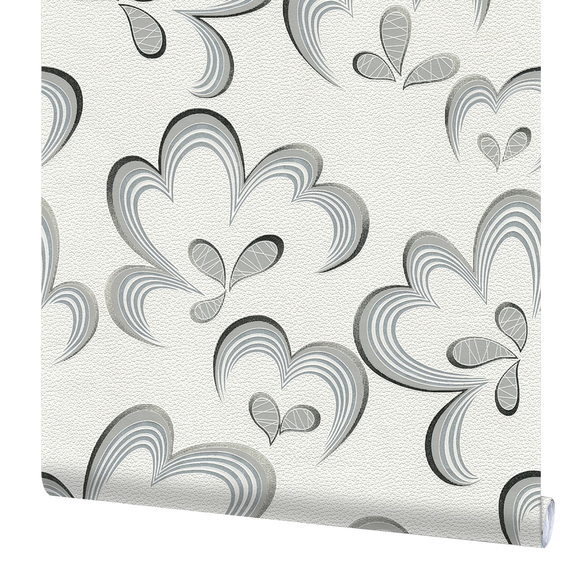 82399684 Обои виниловые белые 0.53 м 0002-6 Цветы Santreyd 