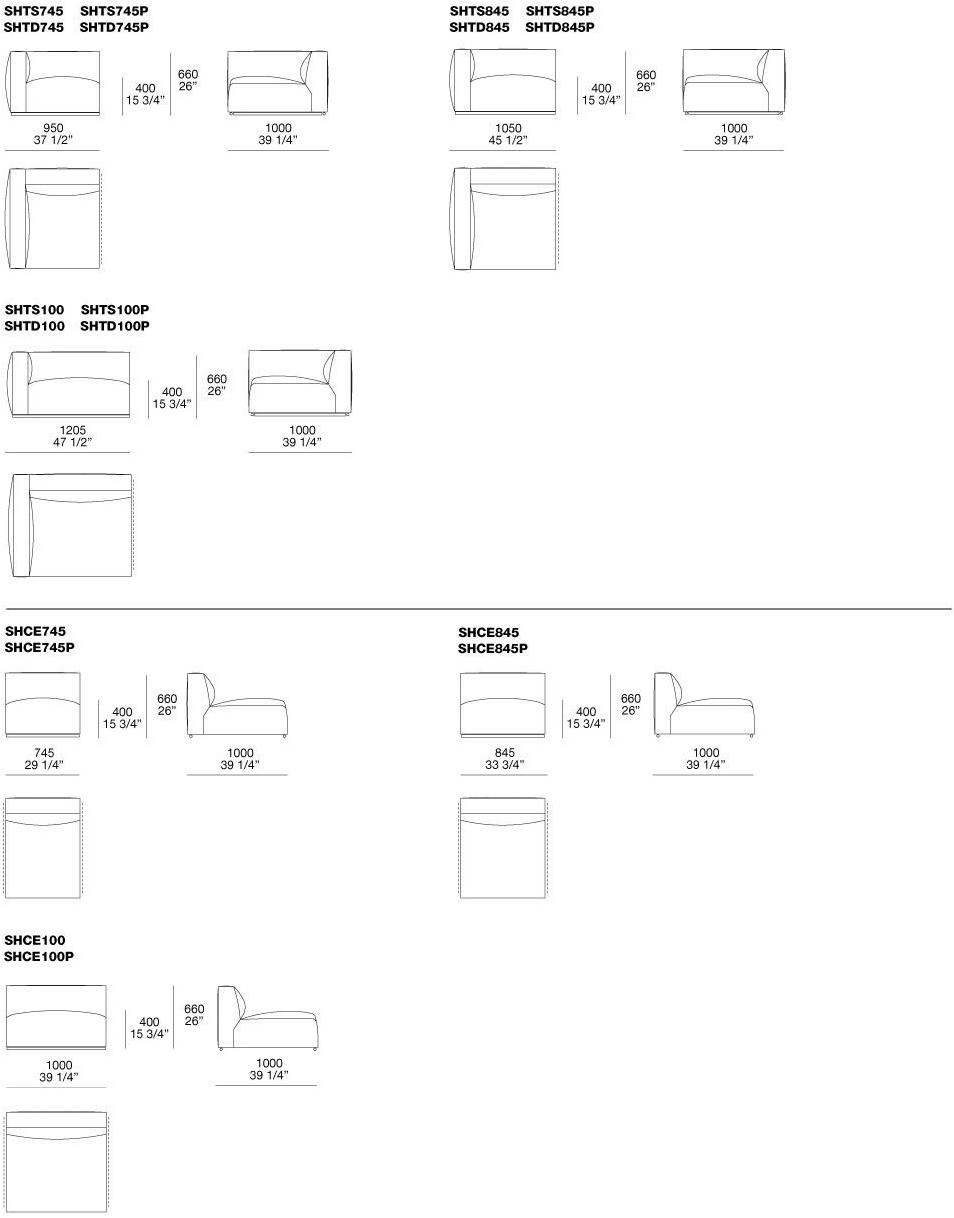 Poliform Секционный диван со съемным чехлом из ткани Shangai sun-id-1432441 - Вид №7