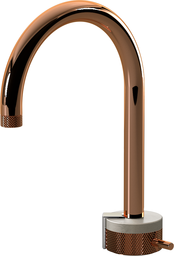 E-11502-R1SN-L2PC-RG Однорычажный прогрессивный смеситель для раковины - излив 16см GRAFF MOD+